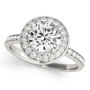 Tension Classic Halo Round Engagement Ring