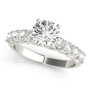 Fishtail Diamond Engagement Ring