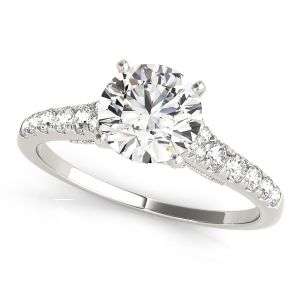 Vintage Round Diamond Engagement Ring 