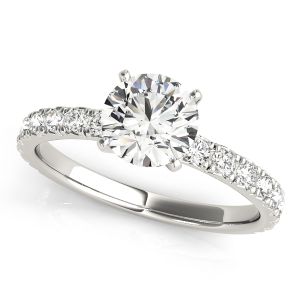 Pavé Diamonds Engagement Ring