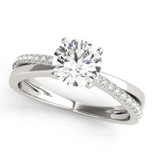 Split Shank Pavé Diamond Engagement Ring