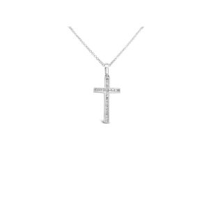 Pavé Cross Pendant Necklace